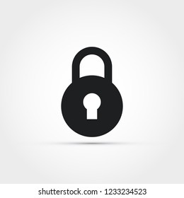 Padlock vector icon