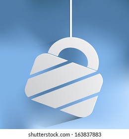 Padlock vector icon