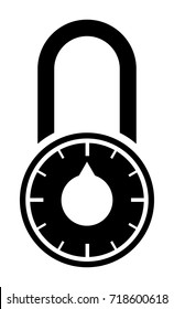 Padlock vector icon