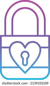 Padlock vector icon. Can be used for printing, mobile and web applications.
