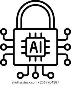 Padlock vector icon. Can be used for printing, mobile and web applications.