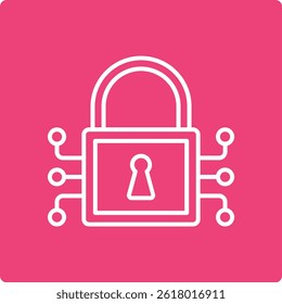 Icono de Vector de candado. Se puede utilizar para aplicaciones de impresión, móviles y de Web.