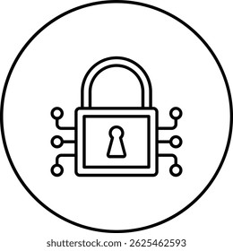 Icono de Vector de candado. Se puede utilizar para aplicaciones de impresión, móviles y de Web.