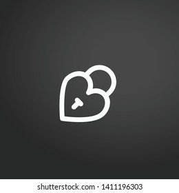 Padlock vector icon. Padlock concept stroke symbol design. Thin graphic elements vector illustration, outline pattern for your web site design, logo, UI. EPS 10.