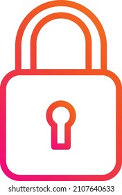 Padlock Vector Icon Design Illustration