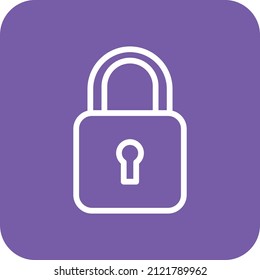 Padlock Vector Icon Design Illustration
