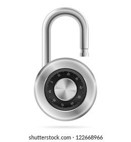 Padlock vector icon. Illustration on white background.