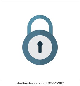 Padlock, Vektorgrafik auf weißem Hintergrund