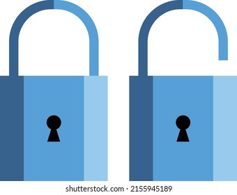 
padlock vector icon illustration on white background
