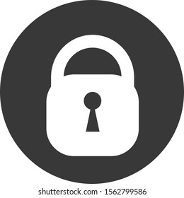 Padlock vector icon illustration sign - Vector
