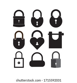 Padlock - Vector icon isolated template design illustration
