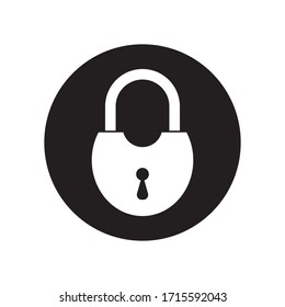 Padlock - Vector icon isolated template design illustration