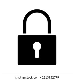 padlock vector icon, lock icon in trendy flat design. vector illustration on white background