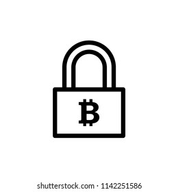 Padlock vector icon logo template.