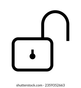 padlock vector icon on transparent background