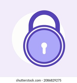 padlock vector icon, security, safe symbol. Modern,simple flat vector illustration for web site or mobile app