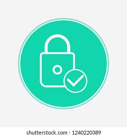 Padlock vector icon sign symbol