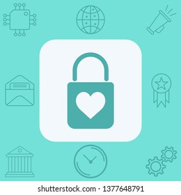 Padlock vector icon sign symbol