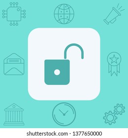Padlock vector icon sign symbol