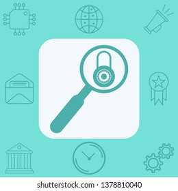 Padlock vector icon sign symbol
