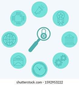 Padlock vector icon sign symbol
