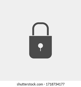 Padlock vector icon sign symbol