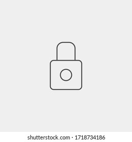 Padlock vector icon sign symbol