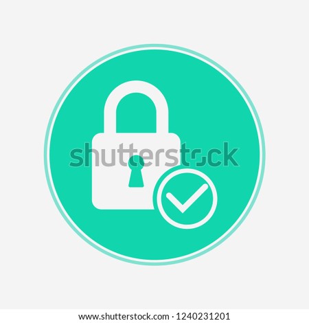 Padlock vector icon sign symbol