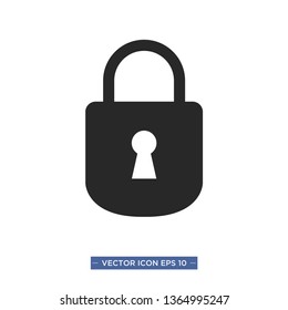 padlock vector icon template