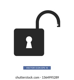 padlock vector icon template