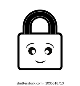 padlock vector illustration