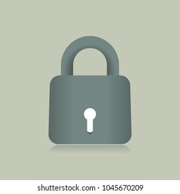 Padlock vector illustration