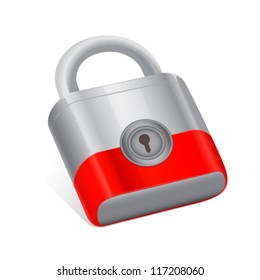 Padlock vector illustration