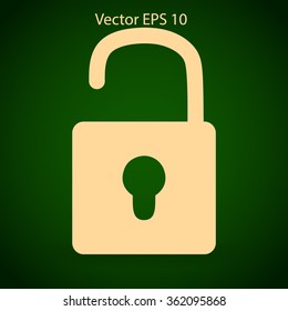 the padlock vector illustration