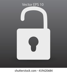 the padlock vector illustration