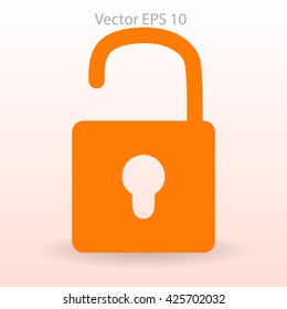 the padlock vector illustration