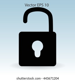 the padlock vector illustration