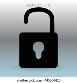the padlock vector illustration
