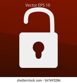 the padlock vector illustration