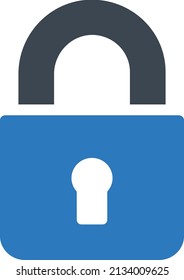 padlock vector illustration isolated on a transparent background. glyph vector icons for concept or web graphics.