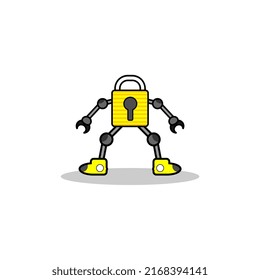 padlock vector illustration, perfect for icons, posters, mascots, logos, advertisements, templates, etc