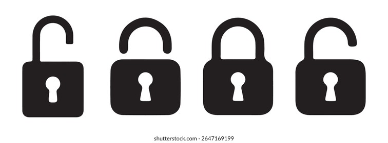 Padlock vector symbol. Privacy symbol vector stock illustration. Lock icon. Vector eps 10