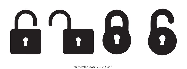 Padlock vector symbol. Privacy symbol vector stock illustration. Lock icon. Vector eps 10