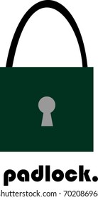 Padlock Vector Template Design