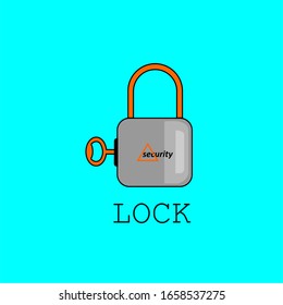 padlock vector. a tool to lock something valuable or confidential. picture design