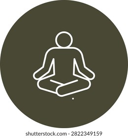 Padmasana) Icon Vector Design for Personal And Commercial use