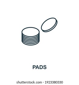 Pads icon. Simple element from personal hygiene collection. Creative Pads icon for web design, templates, infographics and more