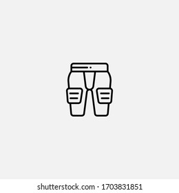 signo de ilustrador vectorial de icono de almohadillas