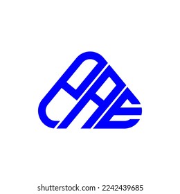 Logotipo de letra PAE diseño creativo con gráfico vectorial, PAE sencillo y moderno logo.