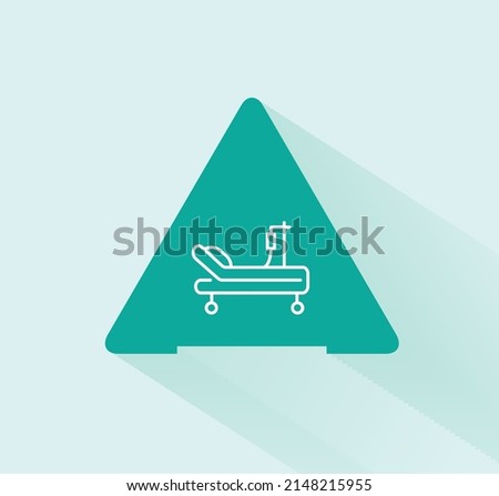 Paediatric ICU icon vector design